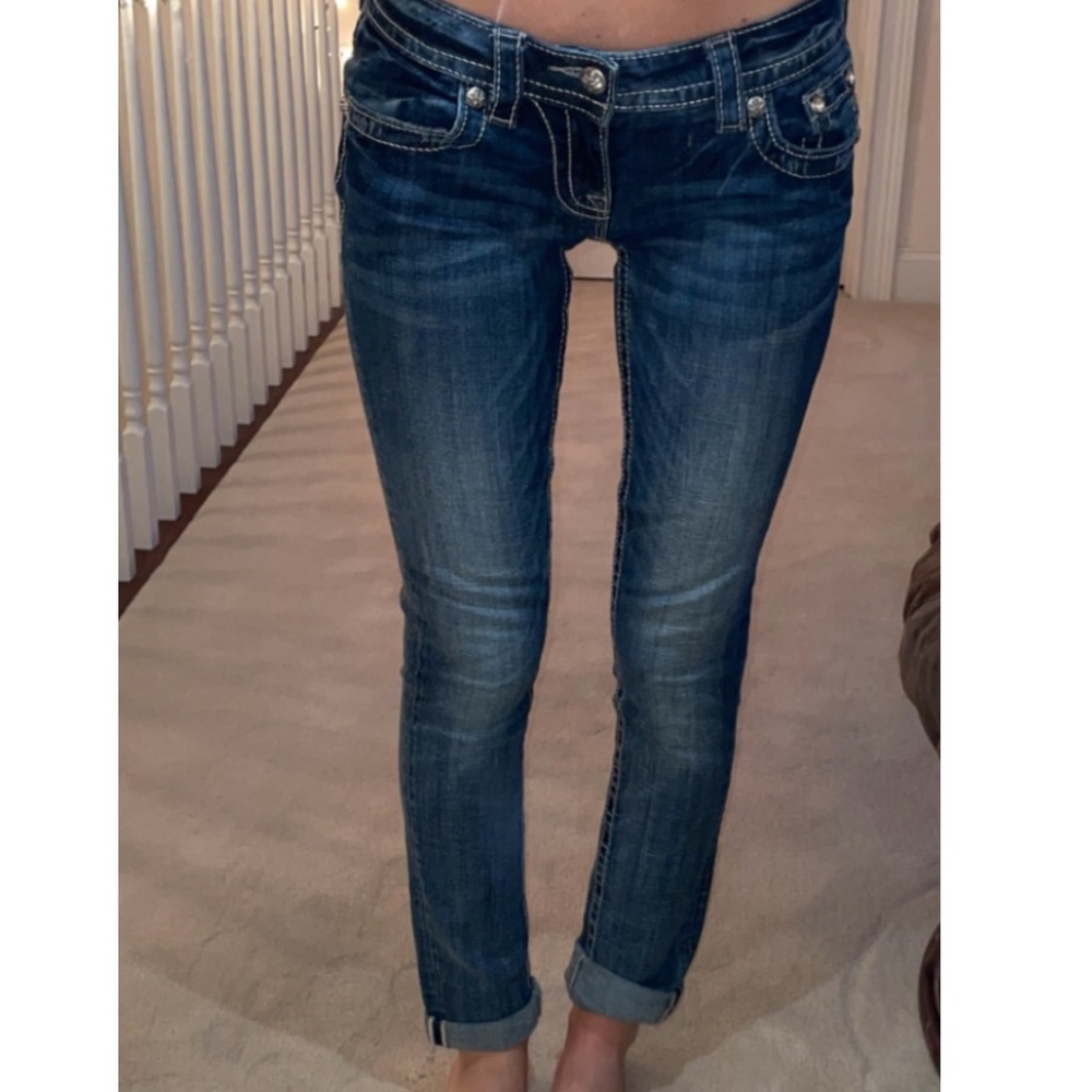 Miss Me Skinny Low-Rise Jeans Size 26